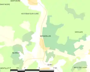 Poziția localității Sermizelles