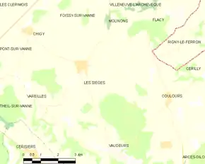 Poziția localității Les Sièges