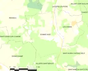 Poziția localității Sommecaise