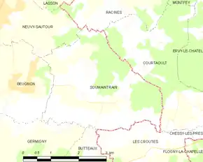 Poziția localității Soumaintrain