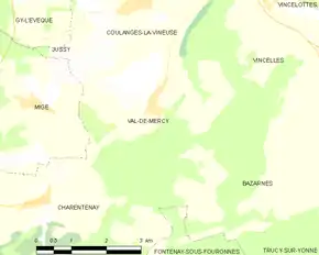 Poziția localității Val-de-Mercy