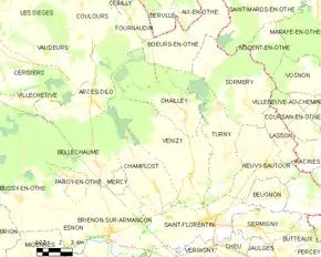 Poziția localității Venizy