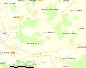 Poziția localității Villiers-Louis