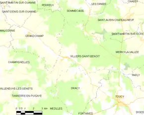 Poziția localității Villiers-Saint-Benoît