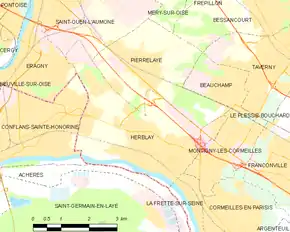 Poziția localității Herblay-sur-Seine