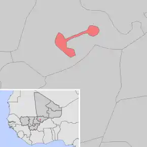 Poziția localității Mopti