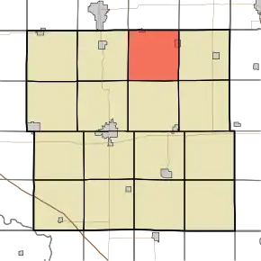 Poziția districtului în comitatul Buchanan