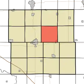 Poziția districtului în comitatul Buchanan