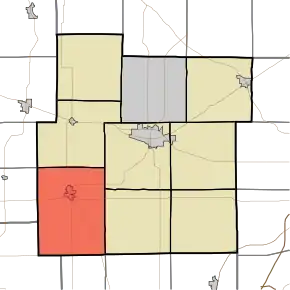 Poziția districtului în comitatul Whitley