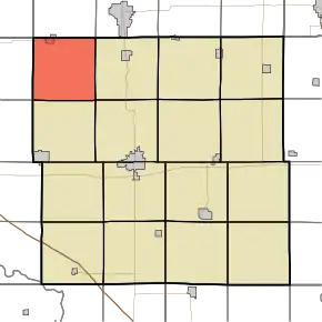 Poziția districtului în comitatul Buchanan