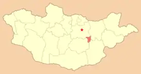 Poziția localității Gobi-Sümber-Aimag