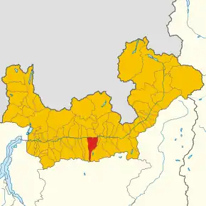 Poziția localității Albosaggia