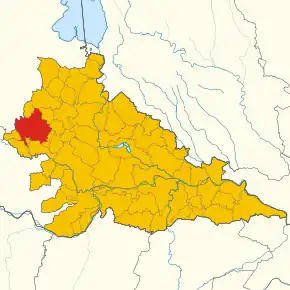 Poziția localității Asola