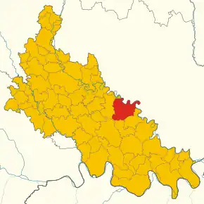 Poziția localității Bertonico