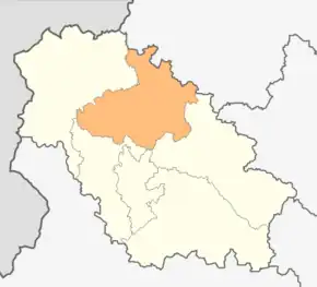 Poziția localității Breznik