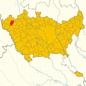 Poziția localității Buscate