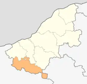 Poziția localității Beala