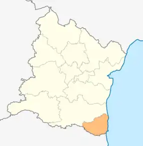 Poziția localității Beala