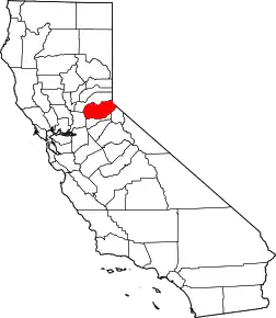 Location in the state of California