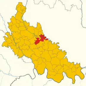 Poziția localității Cavenago d'Adda