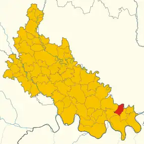 Poziția localității Cornovecchio