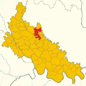 Poziția localității Corte Palasio