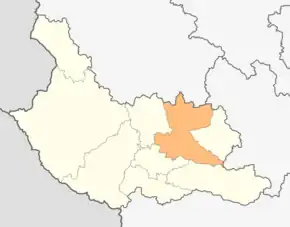 Poziția localității Dupnița