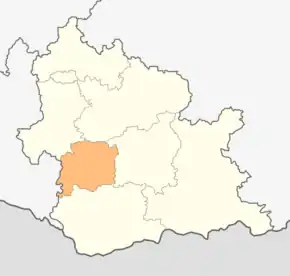 Poziția localității Djebel