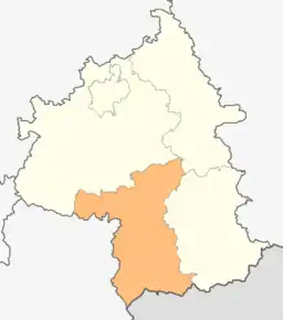 Poziția localității Elhovo