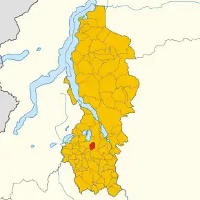 Poziția localității Ello