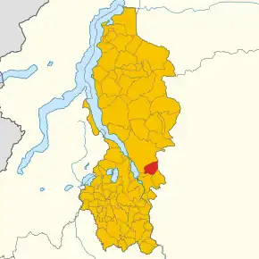 Poziția localității Erve