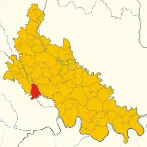 Poziția localității Graffignana