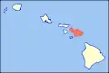 Poziția localității Maui