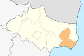 Poziția localității Cavarna