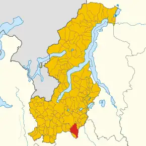 Poziția localității Mariano Comense