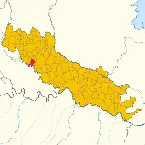 Poziția localității Montodine