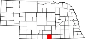 Poziția localității Comitatul Franklin, Nebraska