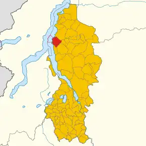Poziția localității Perledo