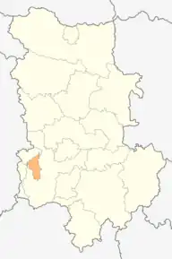 Poziția localității Peruștița