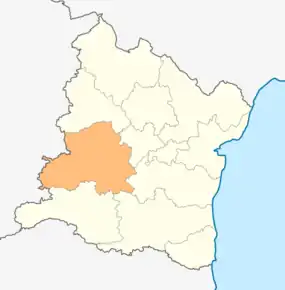 Poziția localității Provadia