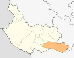 Poziția localității Rila