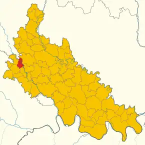 Poziția localității Salerano sul Lambro