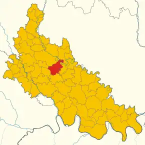 Poziția localității San Martino in Strada