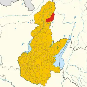 Poziția localității Saviore dell'Adamello