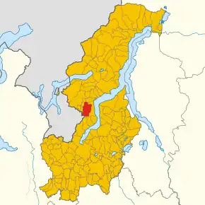 Poziția localității Schignano