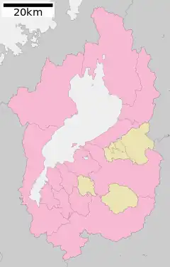 Enryakuji se află în Prefectura Shiga