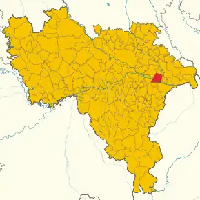 Poziția localității Spessa