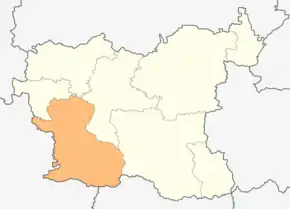 Poziția localității Teteven