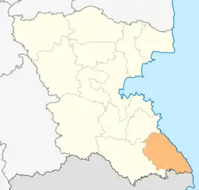 Poziția localității Țarevo