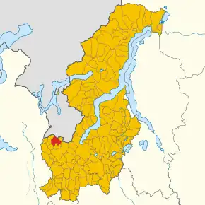 Poziția localității Uggiate-Trevano